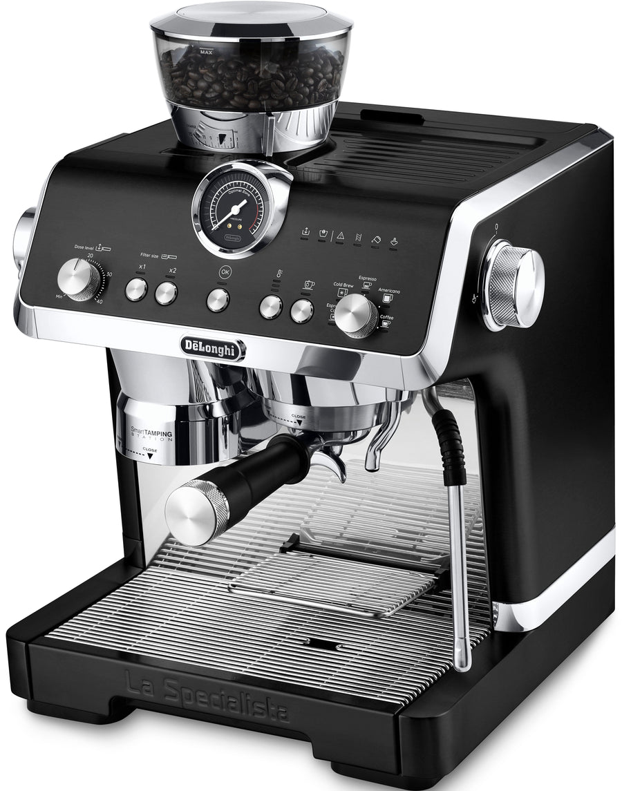 De'Longhi La Specialista Opera EC9555.BK Siebträgermaschine – Smart Tamping, 15 Mahlgrade, 19 Bar