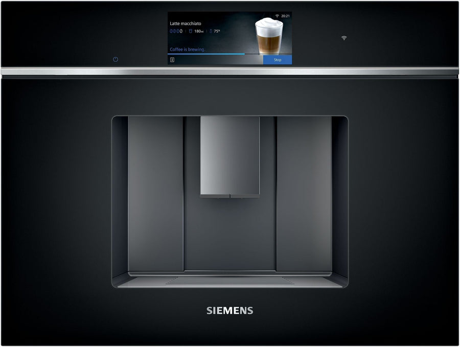 Siemens Einbau-Kaffeevollautomat mit Home Connect – automatische Milchsystemreinigung, 30 Profile, AromaSelect