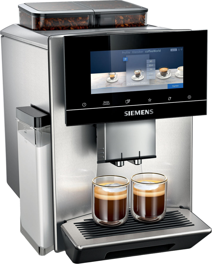 Siemens EQ900 TQ907D03 Kaffeevollautomat – 2 Bohnenbehälter, 10 Profile, superSilent