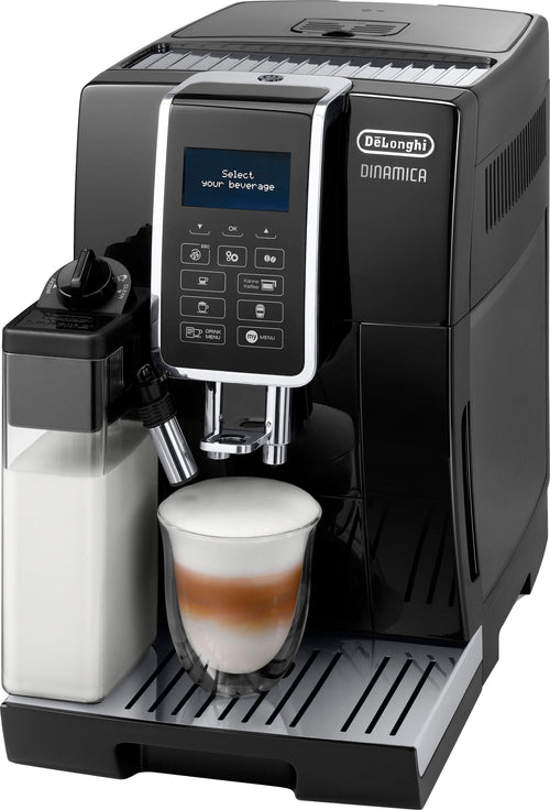 De'Longhi Dinamica ECAM356.57.B Kaffeevollautomat – LatteCrema System, 14 Getränke, Kannen-Funktion
