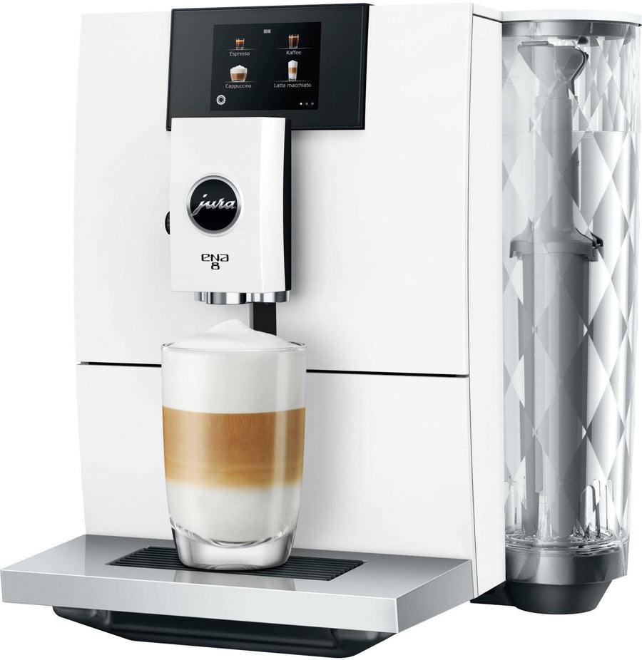 JURA ENA 8 Kaffeevollautomat – 15 Spezialitäten, Feinschaum-Technologie, Touchdisplay, kompakt