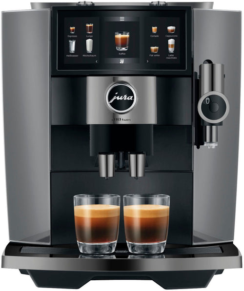 JURA J10 Twin Diamond Onyx Kaffeevollautomat – Cold Brew, 46 Rezepte, App-Steuerung