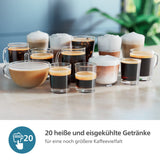 Philips EP5547/90 Kaffeevollautomat mit 5 Eco-Einstellungen – 20 Kaffeespezialitäten, LatteGo, SilentBrew, 4 Benutzerprofile, Chrom-Weiß 3