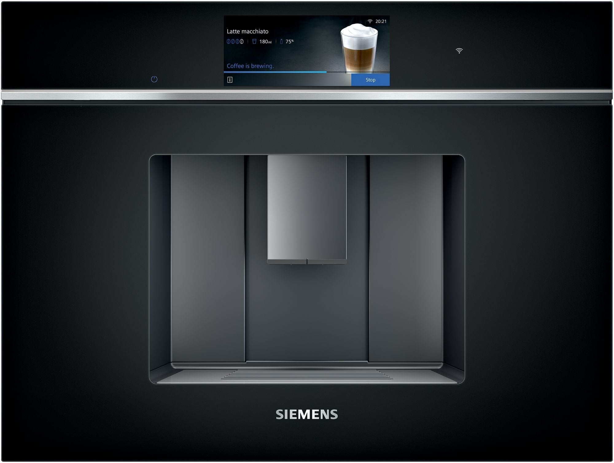 Siemens Einbau-Kaffeevollautomat mit Home Connect – automatische Milchsystemreinigung, 30 Profile, AromaSelect