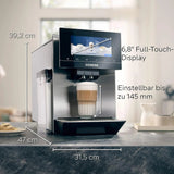 Siemens TQ907D03 EQ.900 Kaffeevollautomat mit 2 Bohnenbehältern, beanIdent System, 35 Getränke 3